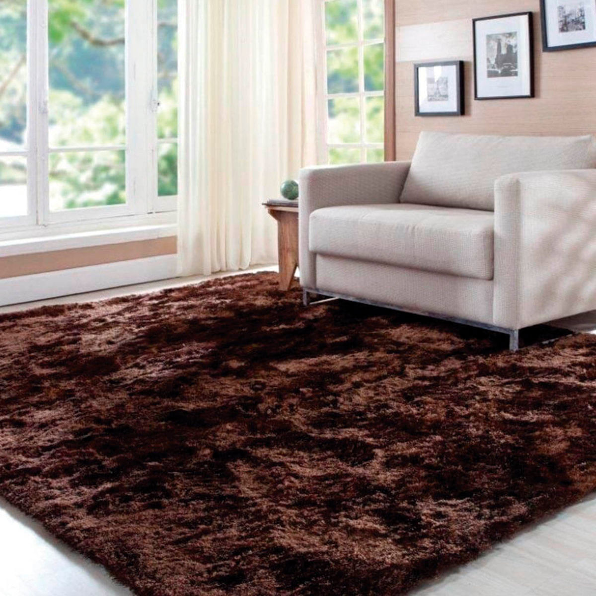 Tapete para Sala Premium 200x250cm Caramelo