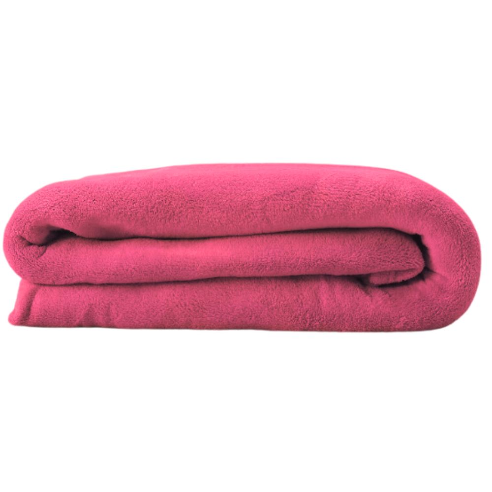 Cobertor Casal Manta Microfibra Fleece Rosa Pink