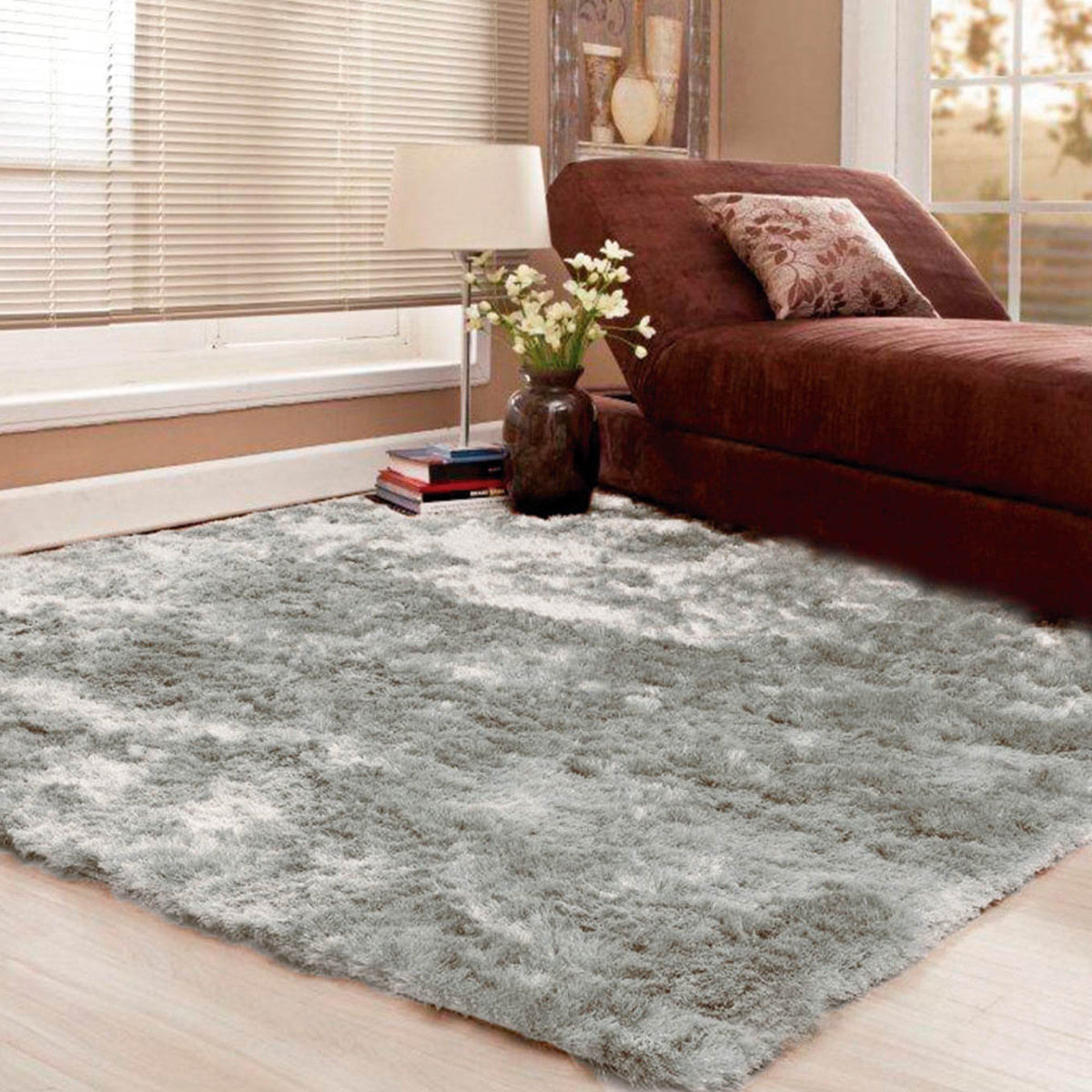 Tapete para Sala Premium 200x250cm Cinza