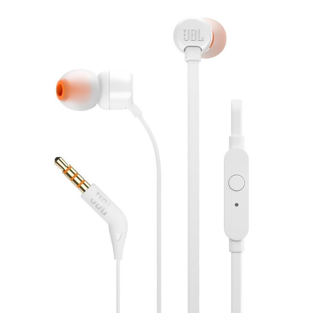 Fone De Ouvido Jbl Tune T110 / Com Fio - Branco