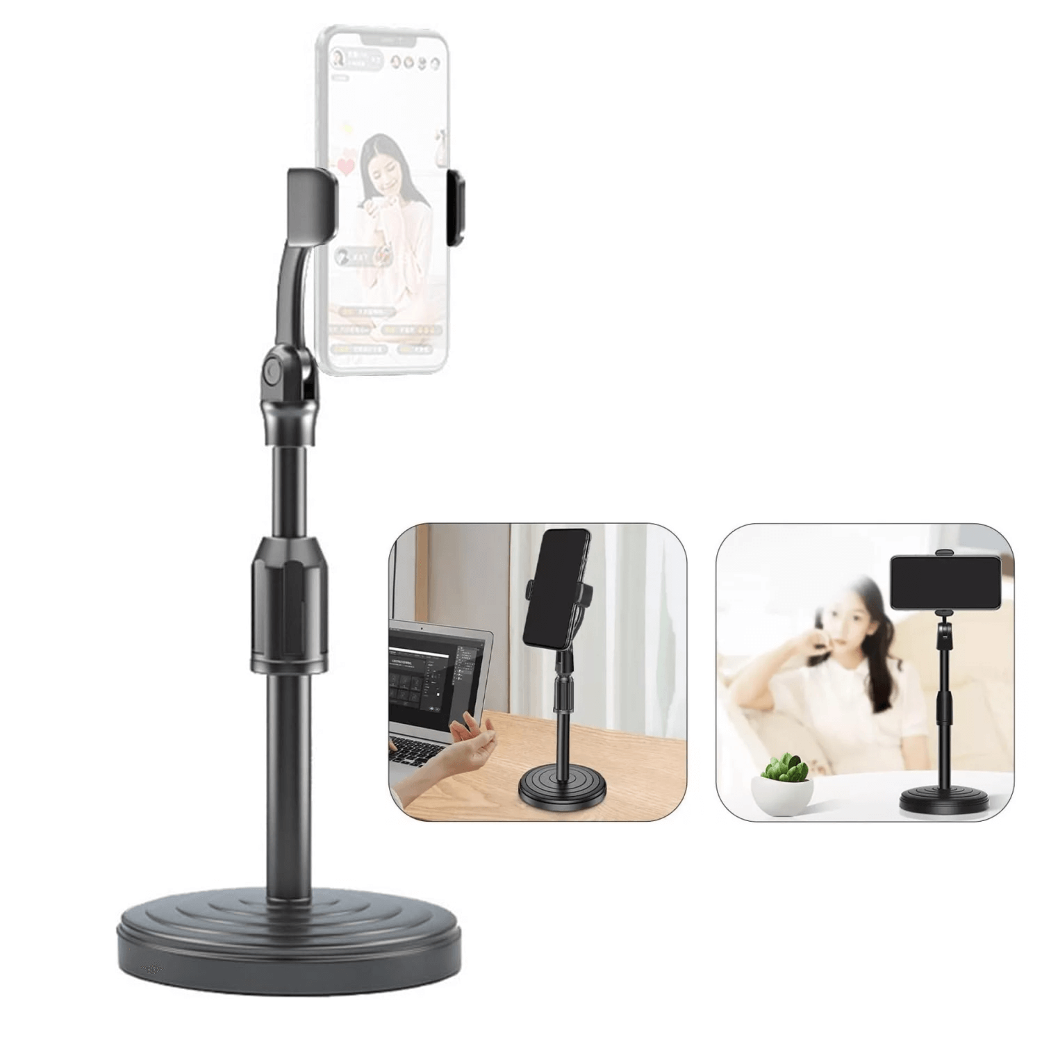 Suporte De Mesa Escritório 360° Para Celular / Smartphone