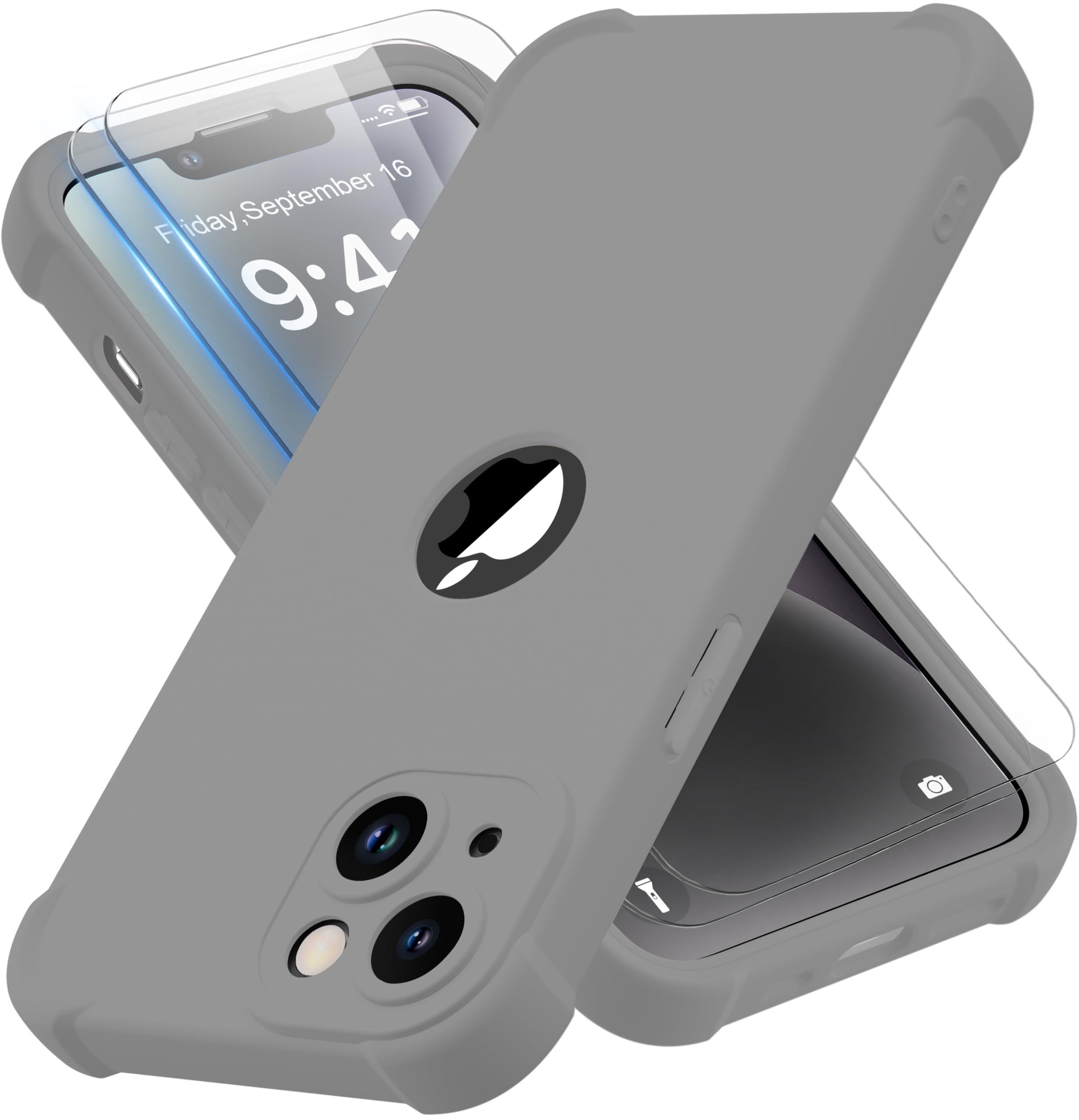 Capa De Telefone Oretech Para Iphone 14 Plus Com 2 Protetores De Tela