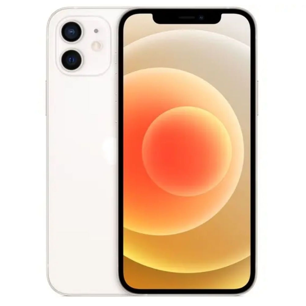 Usado: Iphone 12 128 Gb Branco - Sem Touch / Face Id