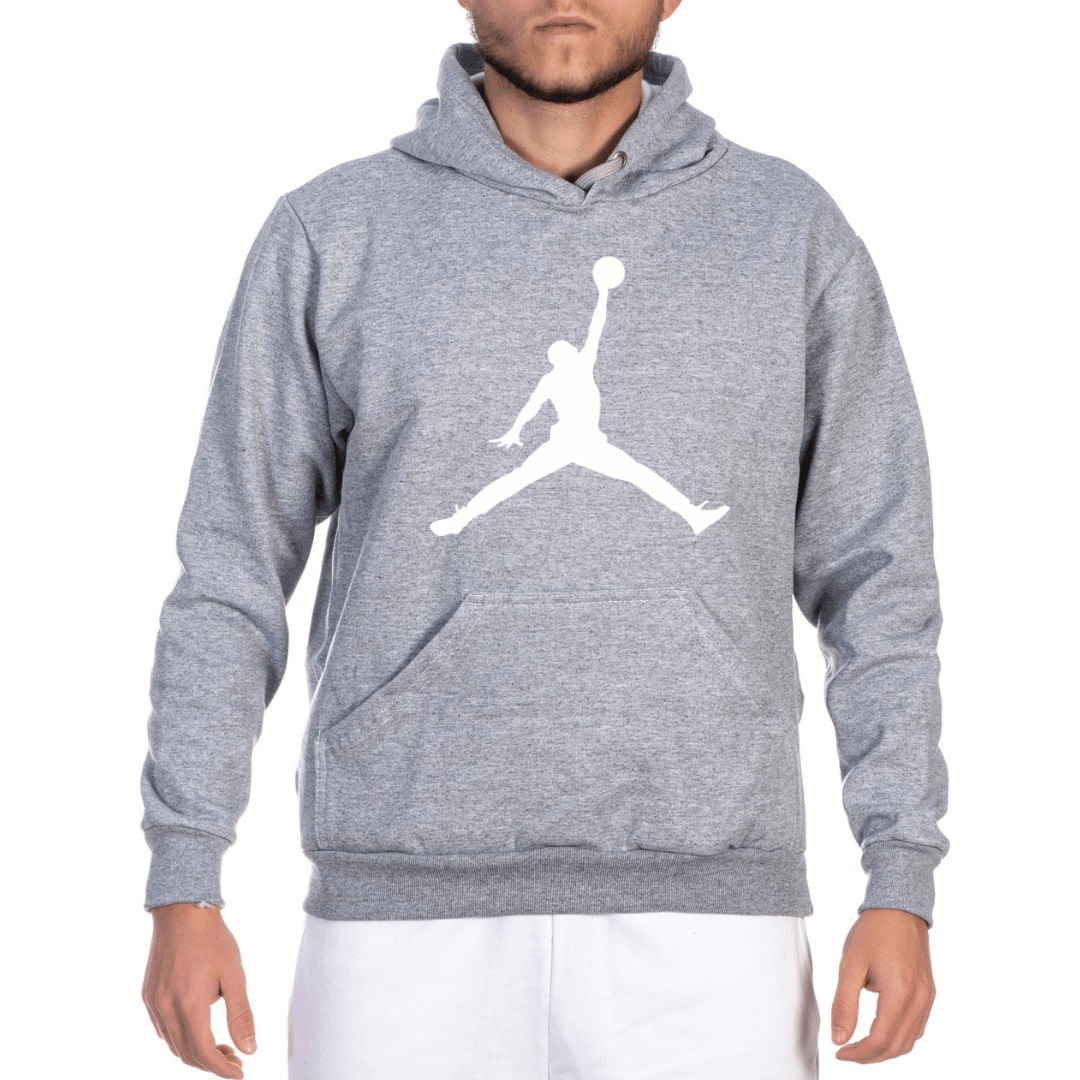 grey nike jordan moletom com capuz