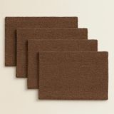 Kit 4 Tapetes Banheiro Macio 40x60 Antiderrap - Rosa Bolinha