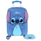 Kit Escolar Lilo Stitch Mala Viagem + Estojo Triplo