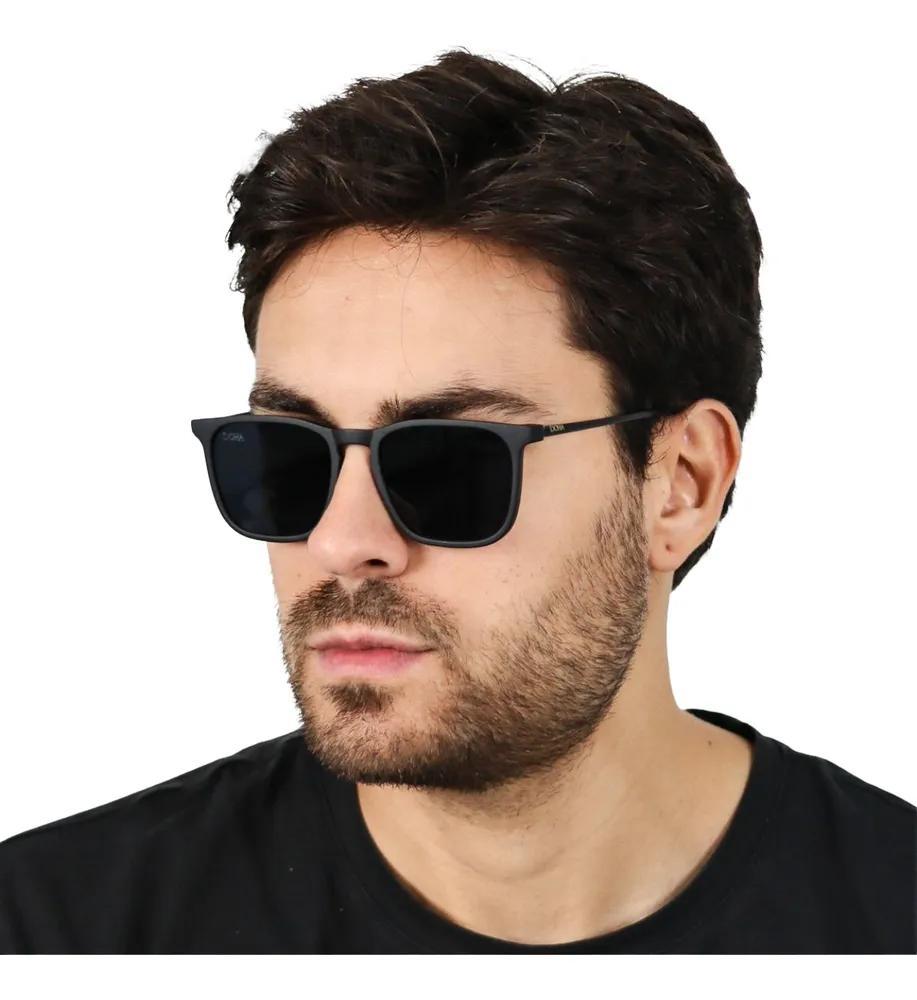 Óculos Retangular Masculino Proteção U - Armação Preta/ Lent - Carrefour