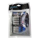 Kit Pilhas Alcalinas Carrefour com 4 AA e 8 AA