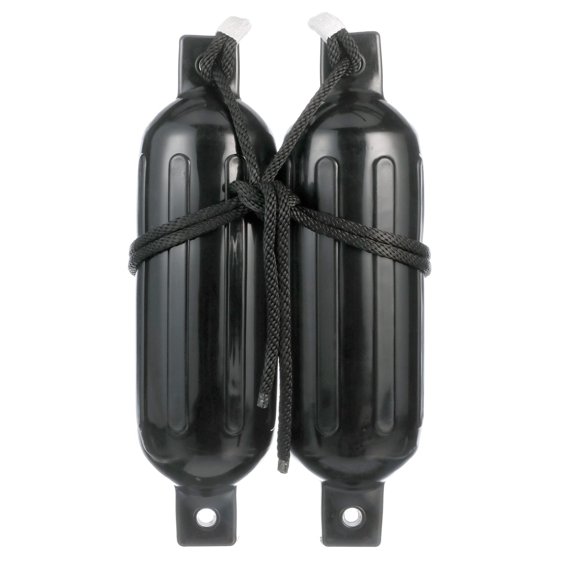 Kit De Pára-choque Com Nervuras Seachoice 14x51 Cm Preto Com Linhas