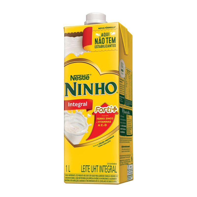 Caixa De Leite Integral No Extra Hoje Leite Integral Uht Tipo A Nestle Ninho 1 Litro