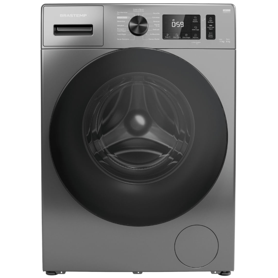Lava E Seca Brastemp Bno11asana 11kg Smart Sensor Titanium