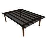 Kit Policarbonato Fume 10mm 6,00m X 6,00m - Perfis Naturais Fumê: 20% De Transmissão De Luz