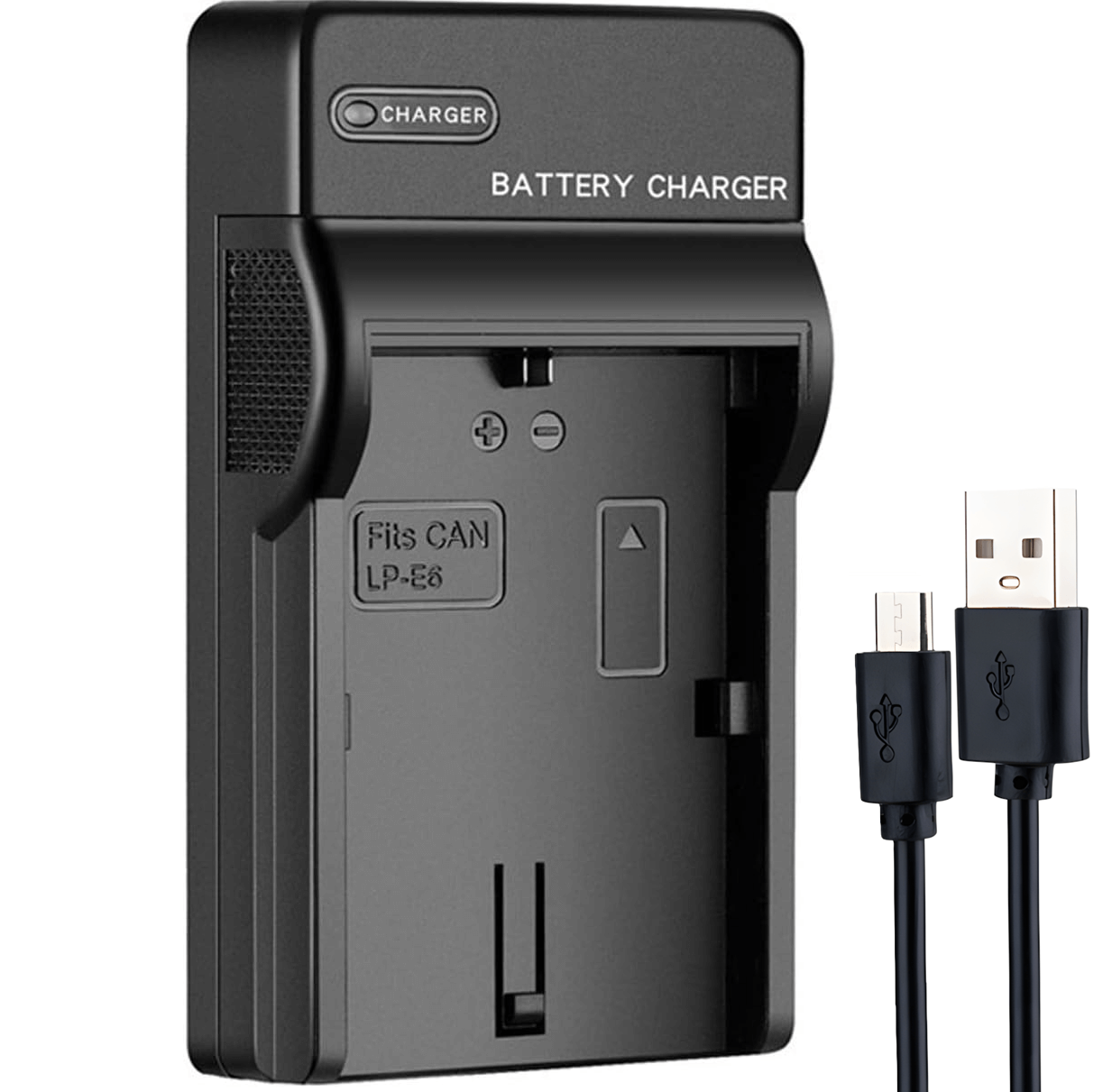 Carregador Lp-e6 Para Baterias Canon Lp-e6, Lp-e6n E Lp-e6nh (Usb)