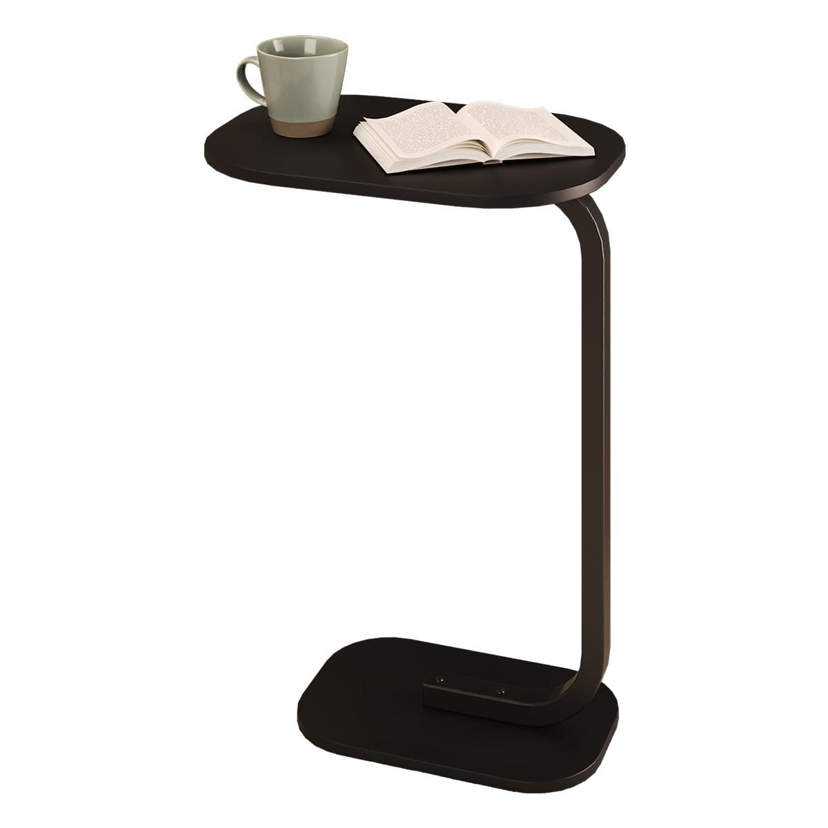 Mesa De Apoio Retangular G7004 Sala De Estar Preto