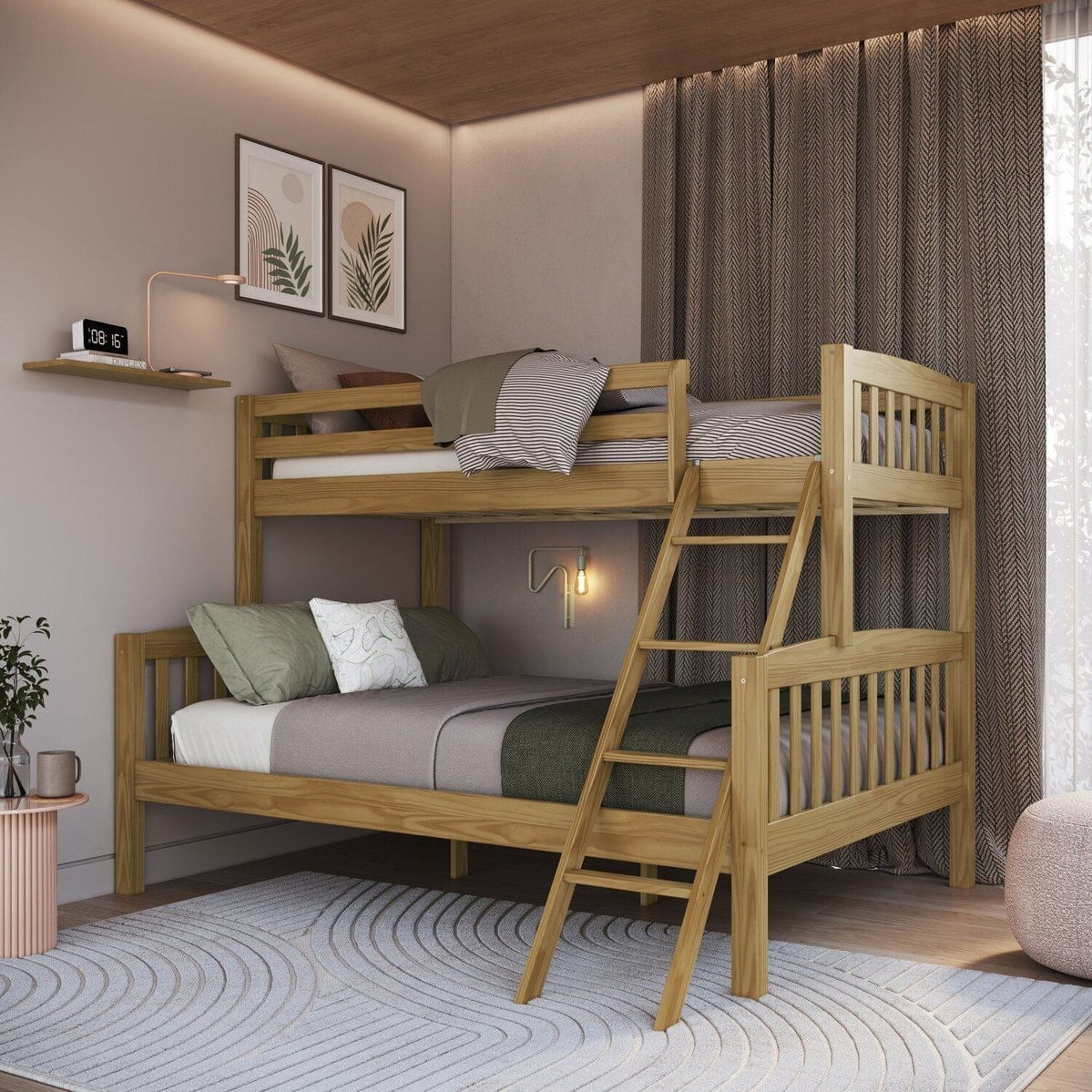 Beliche Casal E Solteiro Em Madeira Maciça Twink Oak