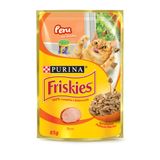 Ração Úmida para Gato Purina Friskies Peru com Molho Sachê 85g