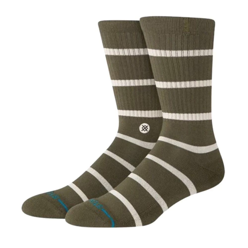 Meia Stance Heritage Crew Verde Oliva