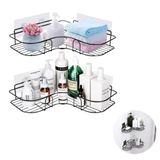 Kit 02 Prateleiras Aramado De Canto Em L Banheiros Cozinha