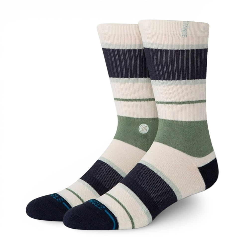 Meia Stance Striped Delight Crew Canvas