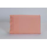 8 Fronhas 50x70 100% Algodão 180 Fios Ponto Palito Salmon