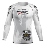 Rash Guard Jiu Jitsu Térmica: Conforto E - Brazilian Preta M