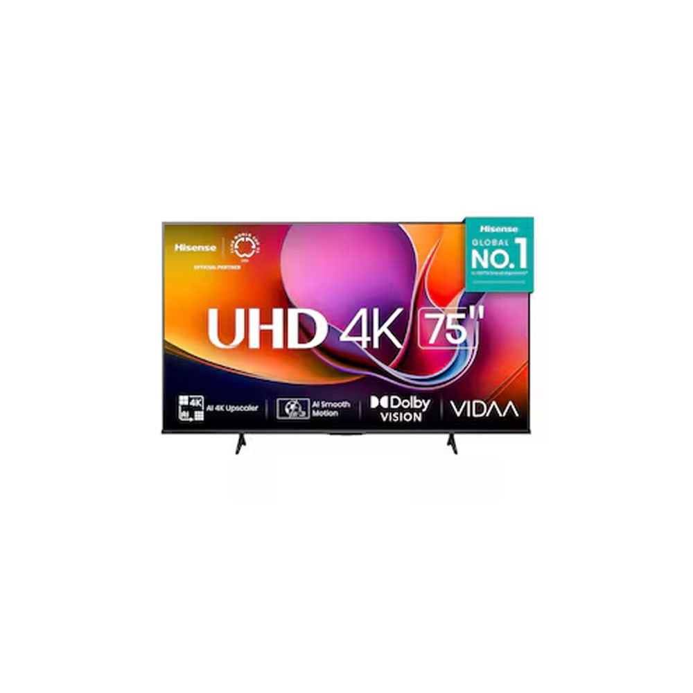 Smart Tv 75 Polegadas 4k 75a6nv Dled Dts Virtualx Vidaa U9 Hisense