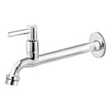 Torneira Tanque/Jardim/Cozinha Parede Metal 22cm C/Arej 1/4v