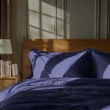 Jogo De Lençol Casal Percal 400 Fios 4 Pçs Azul-petróleo