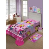 Cobertor Manta Solteiro Jolitex Disney Plus M Amigas Princes