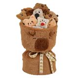 Pelúcia Buquê De Capivara - Presente Fofo E Criativo