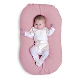 Ninho Casulinho Bebê Sensorial M + Capa Algodão 200 Rosê