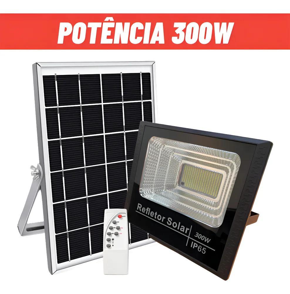 Refletor Solar Led 300w Alta Potência Campo Outdoor Veja Co