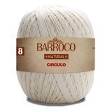Linha Cordão Barbante Barroco Natural Círculo Nº8 - 700g Cor