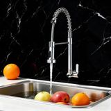 Torneiras Fonte De Cozinha Em Brilhante Prateado