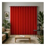 Cortina Oxford Grosso 3m Premium Blackout Parcial - Vermelho