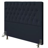 Cabeceira Cama Box Casal Queen 160cm Diamante Veludo Preto Z51 - Mpozenato