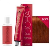Tinta De Cabelo Igora Tons Cobre 8.77 9.7 7.77 6.77 + Ox 6-