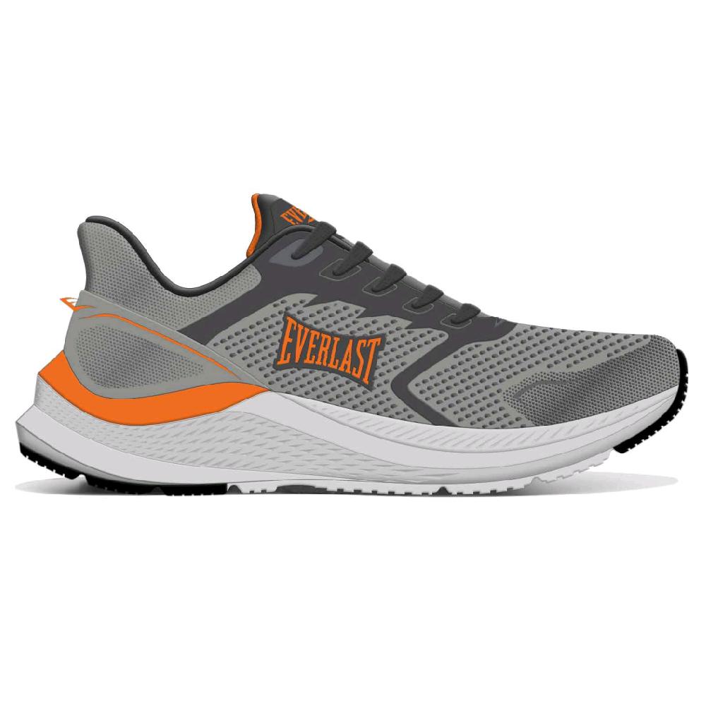Tenis Everlast Light Cinza/laranja 40