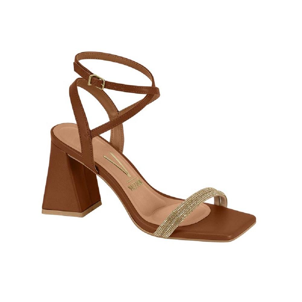 Sandalia Vizzano Strass Ref 6464.145.30082 Marrom 33