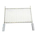 Grelha Para Churrasqueira Tela Moeda Aço Inox 46x26 Dragão