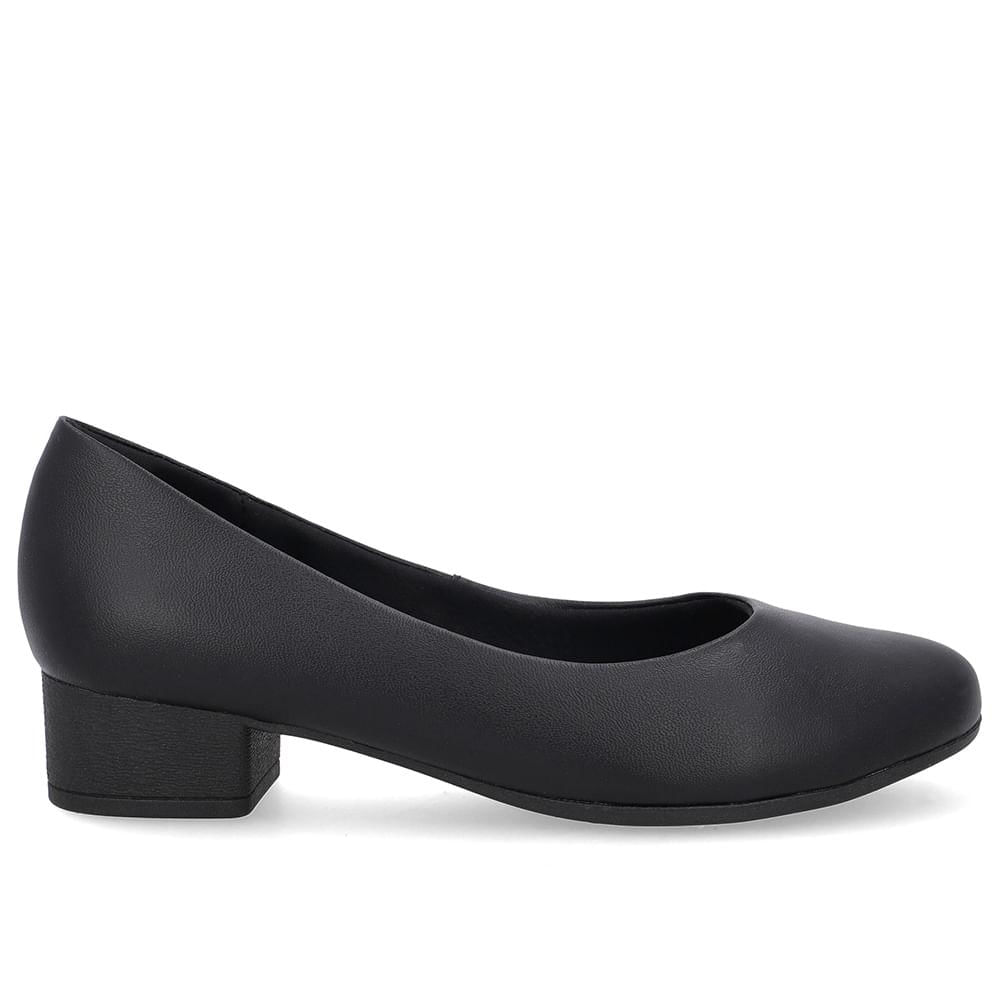 Scarpin Usaflex Couro Ref Ud23001 Preto 35