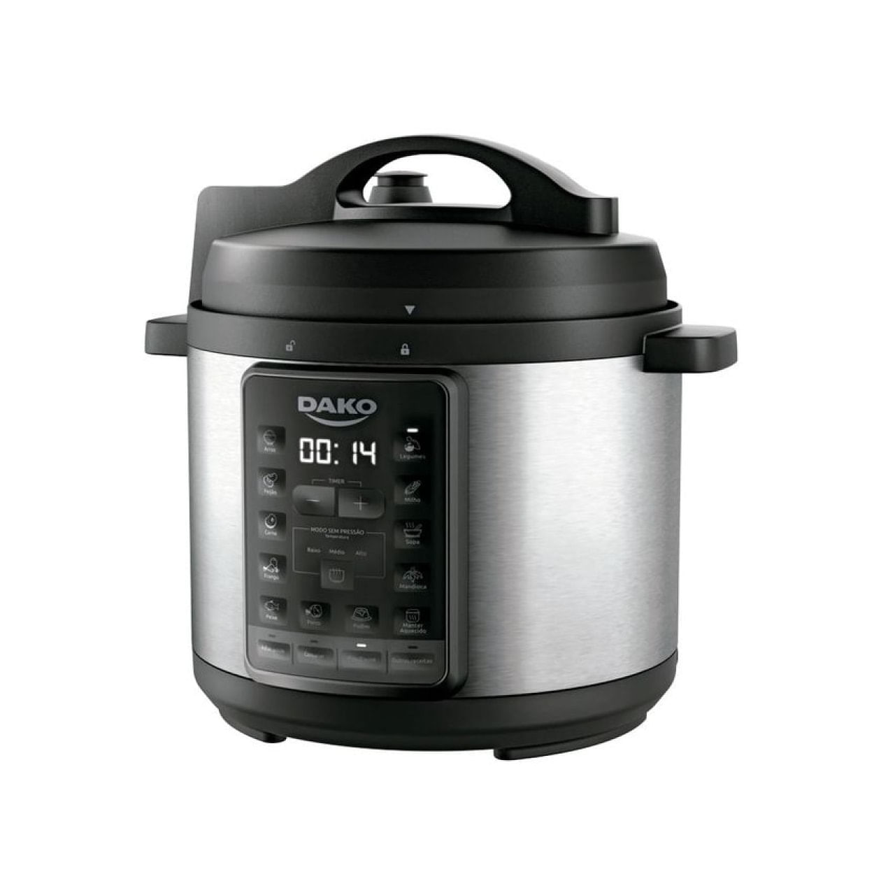 Panela De Pressão Elétrica 6l Multifunção Preto