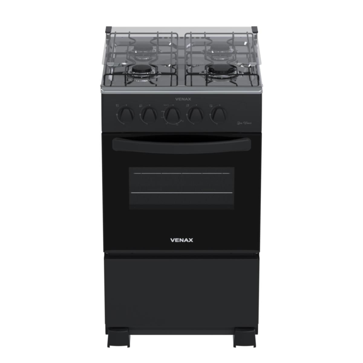 Fogão 4 Bocas Venax da Vinci Giii Bl Preto - Dv400