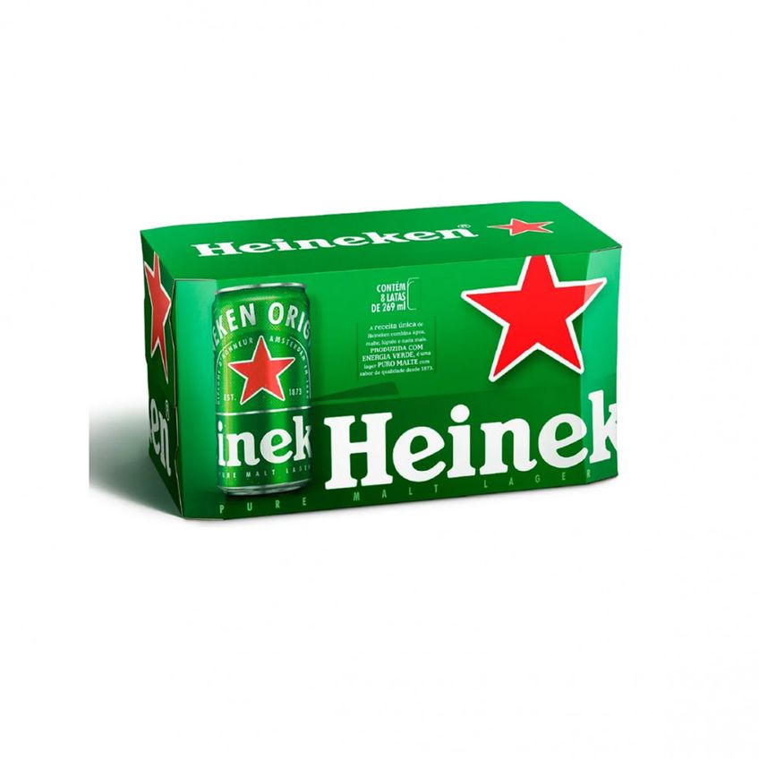 Cerveja Heineken Lata 269ml - Pack Com 32 Unidades - imagem 2