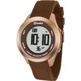 Relogio Feminino Digital Rosé com Marrom de Silicone X-Games