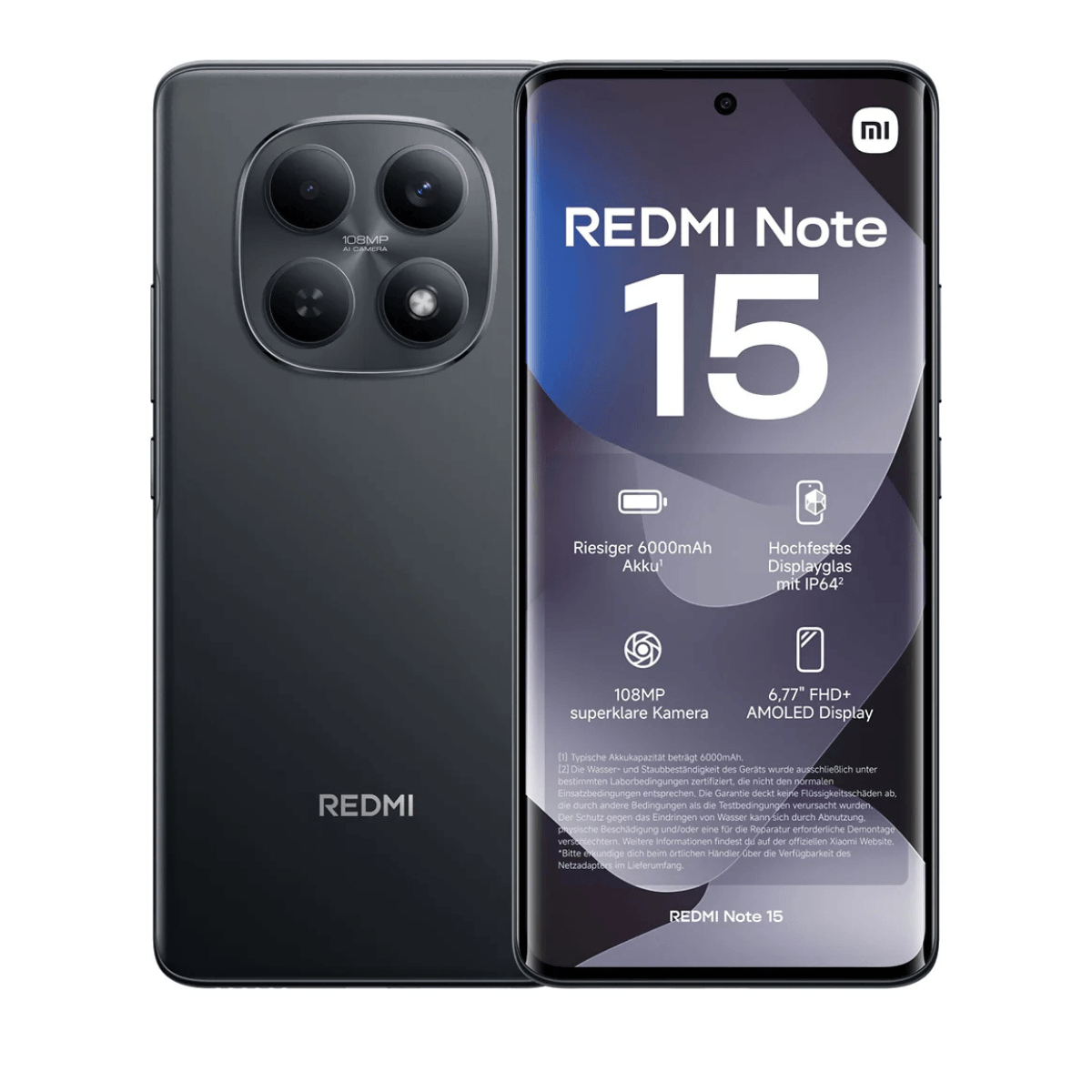 Smartphone Note 15 256GB 8GB Ram 4G Preto