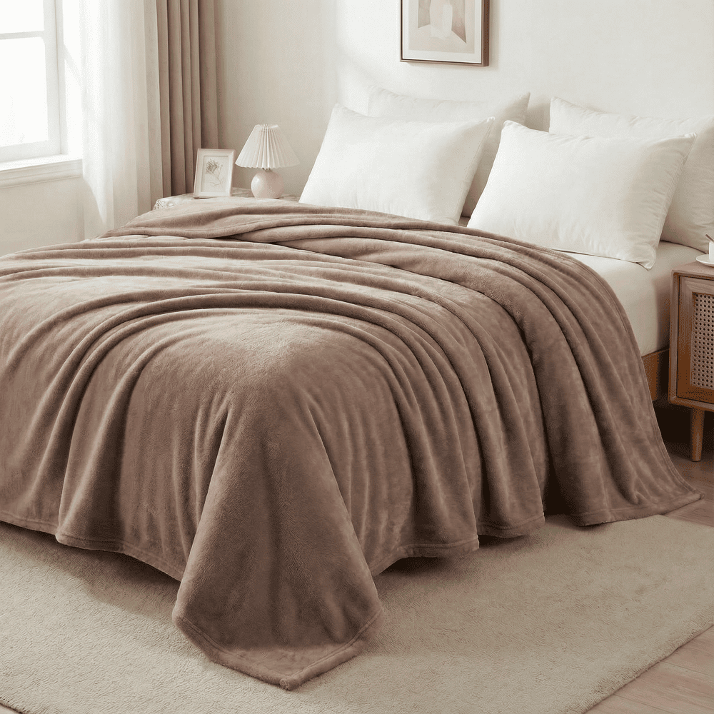 Kit Manta Cobertor Casal Microfibra Super Macio Com Conforto Térmico Premium