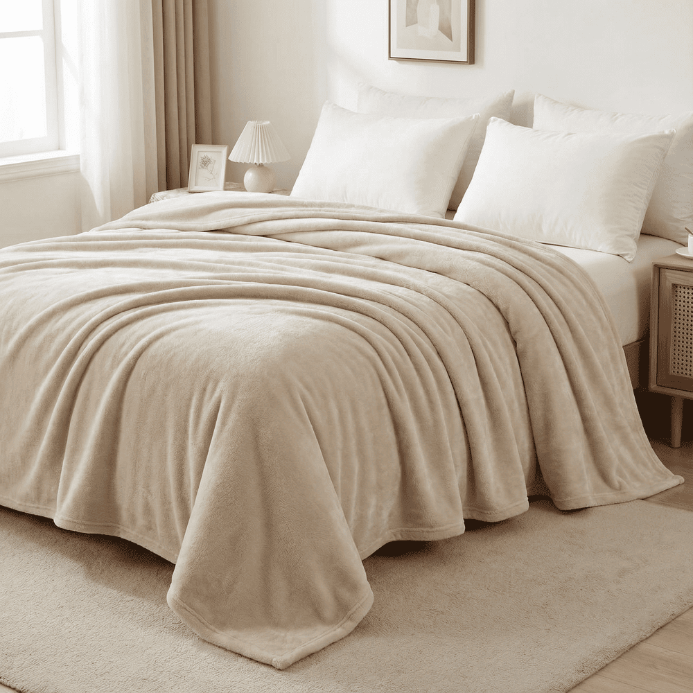 Kit Manta Cobertor Casal Microfibra Super Macio Com Conforto Térmico Premium