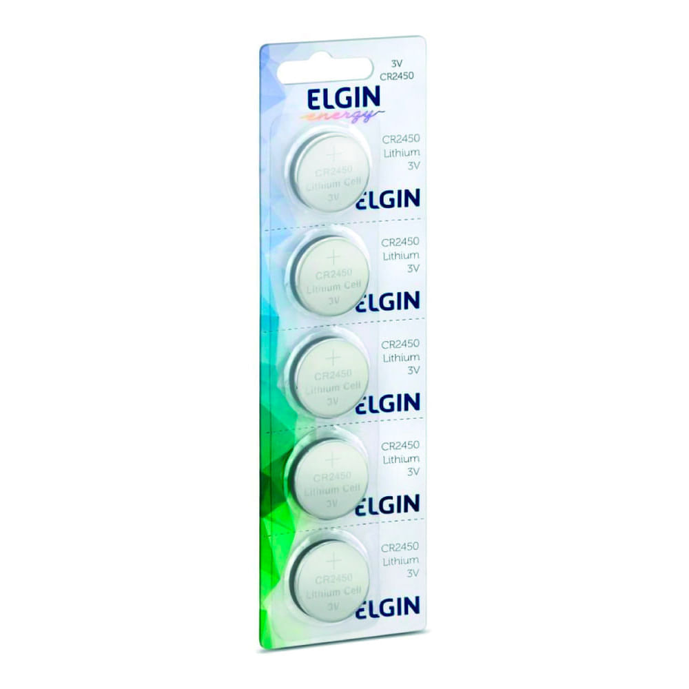 Bateria Elgin Energy Lithium Cr2450 3v Com 5 Unidades Elgin Carrefour