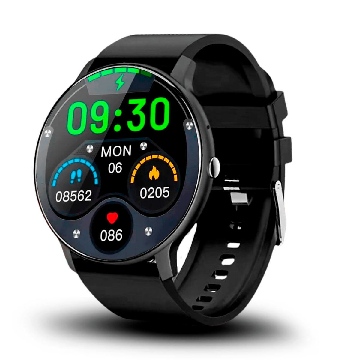 Relógio Smartwatch Redondo L95 Prova D'Água 45mm Chamadas Nf